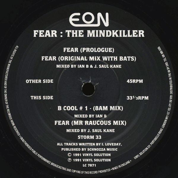 Eon - Fear : The Mindkiller - 12 Inch