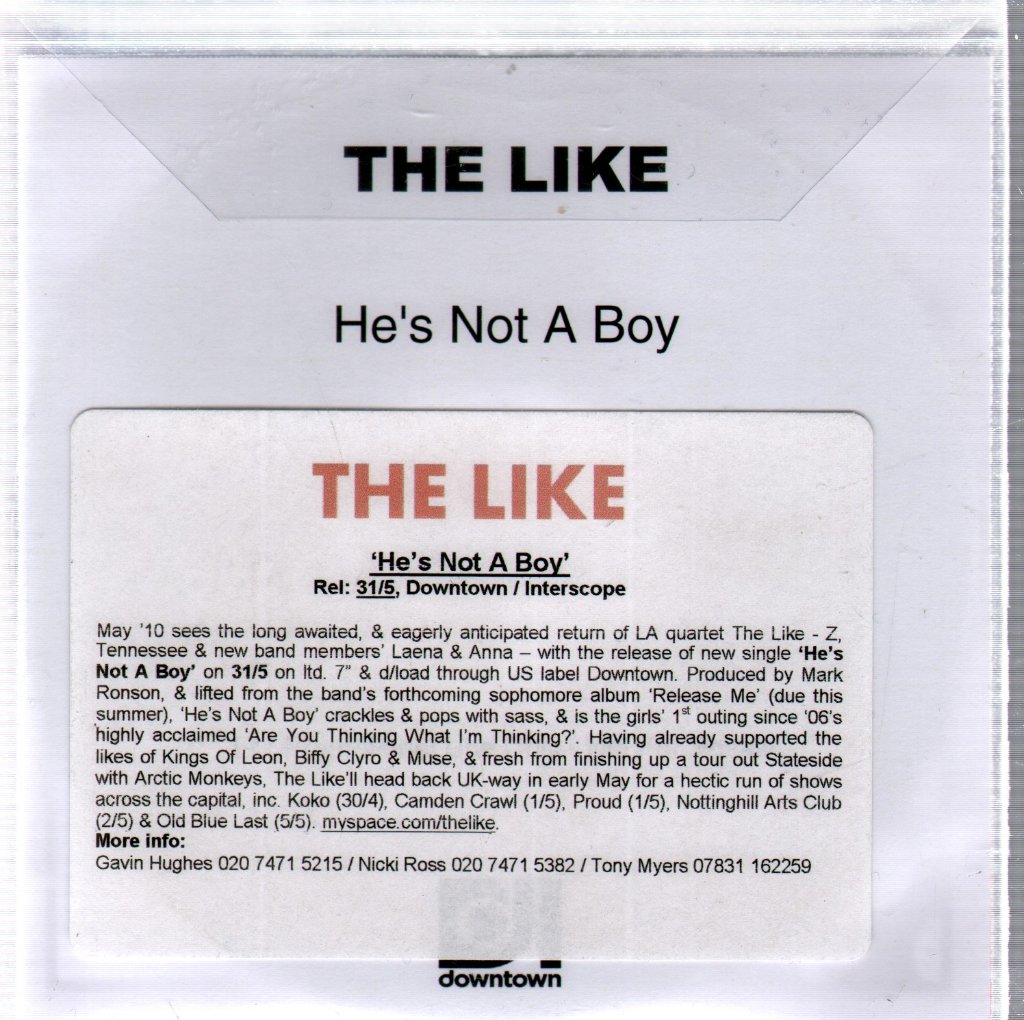 Like - He's Not A Boy - Cdr