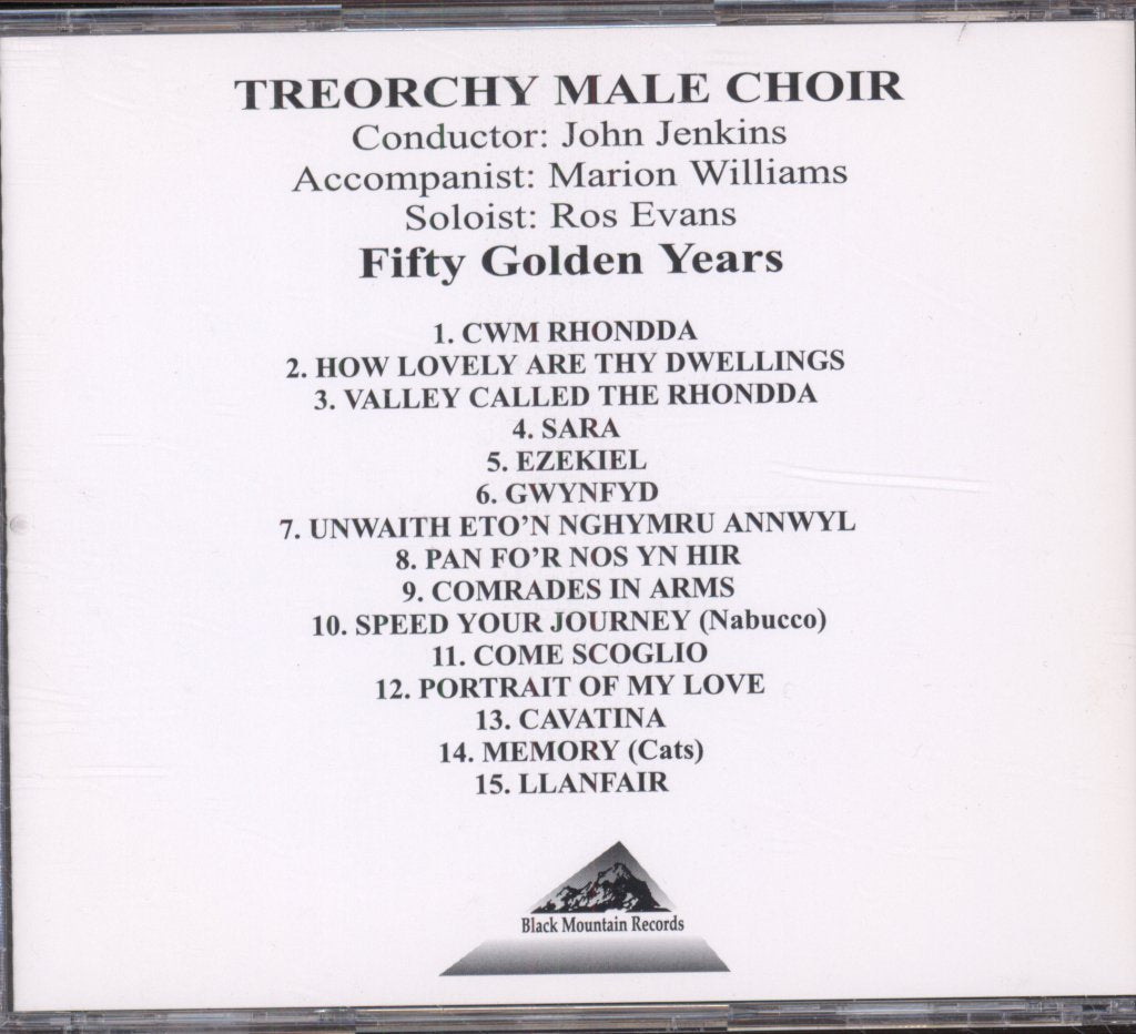 Treorchy Male Choir - In Concert - Cd