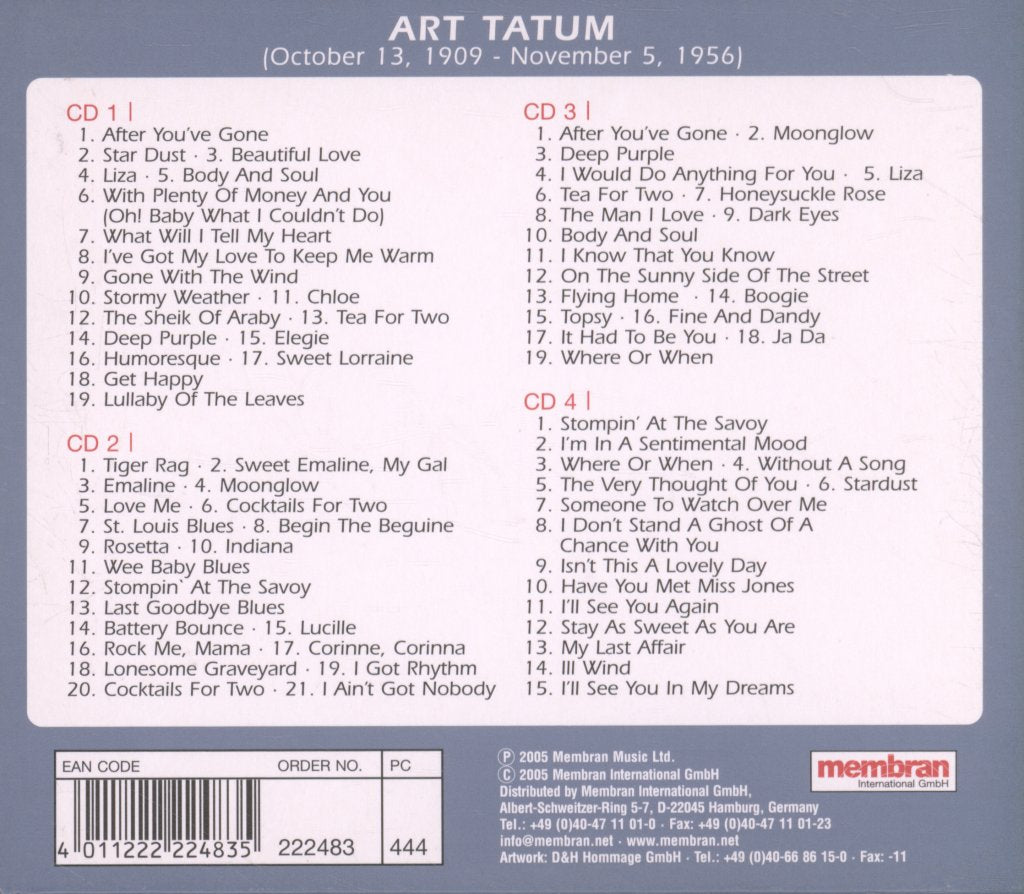 Art Tatum - Stormy Weather - Cd Set