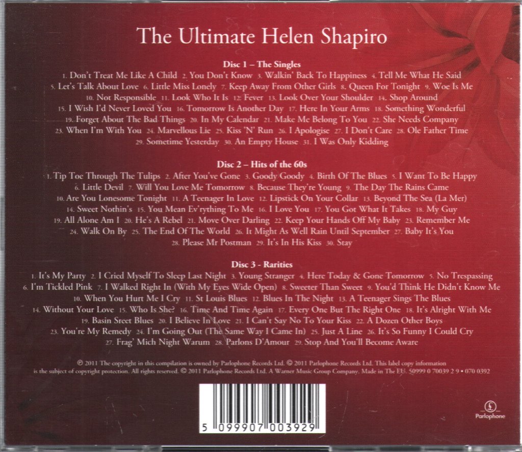 Helen Shapiro - Ultimate Helen Shapiro - Triple Cd