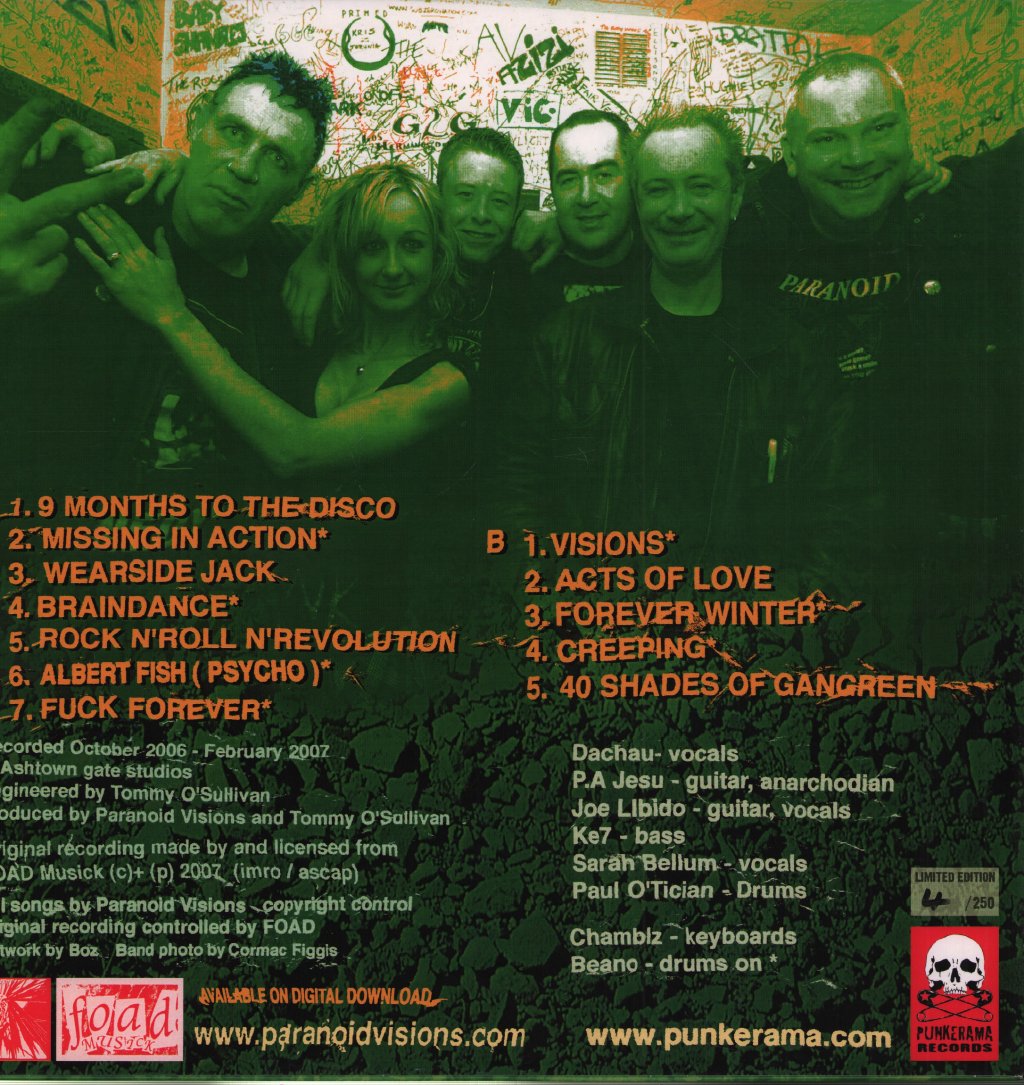 Paranoid Visions - 40 Shades Of Gangreen - Lp