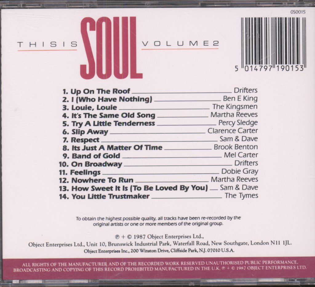 Various Artists - This Is Soul Volume 2 - Cd