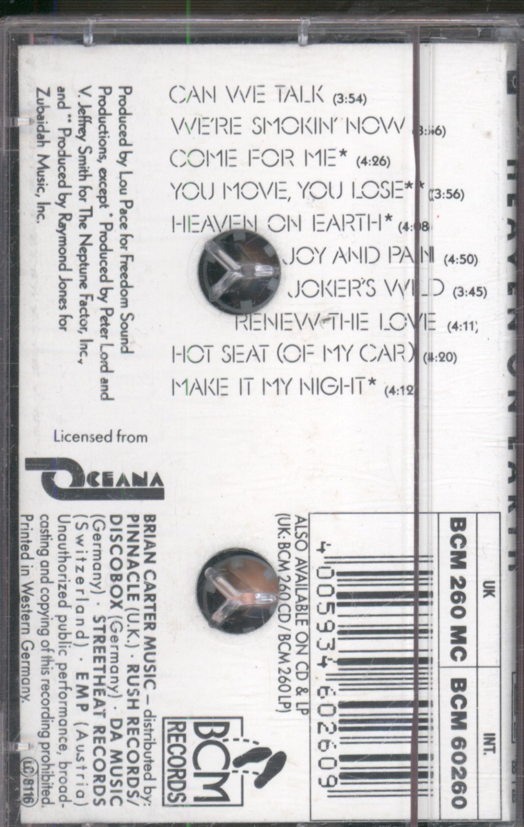 Donna Allen - Heaven On Earth - Cassette