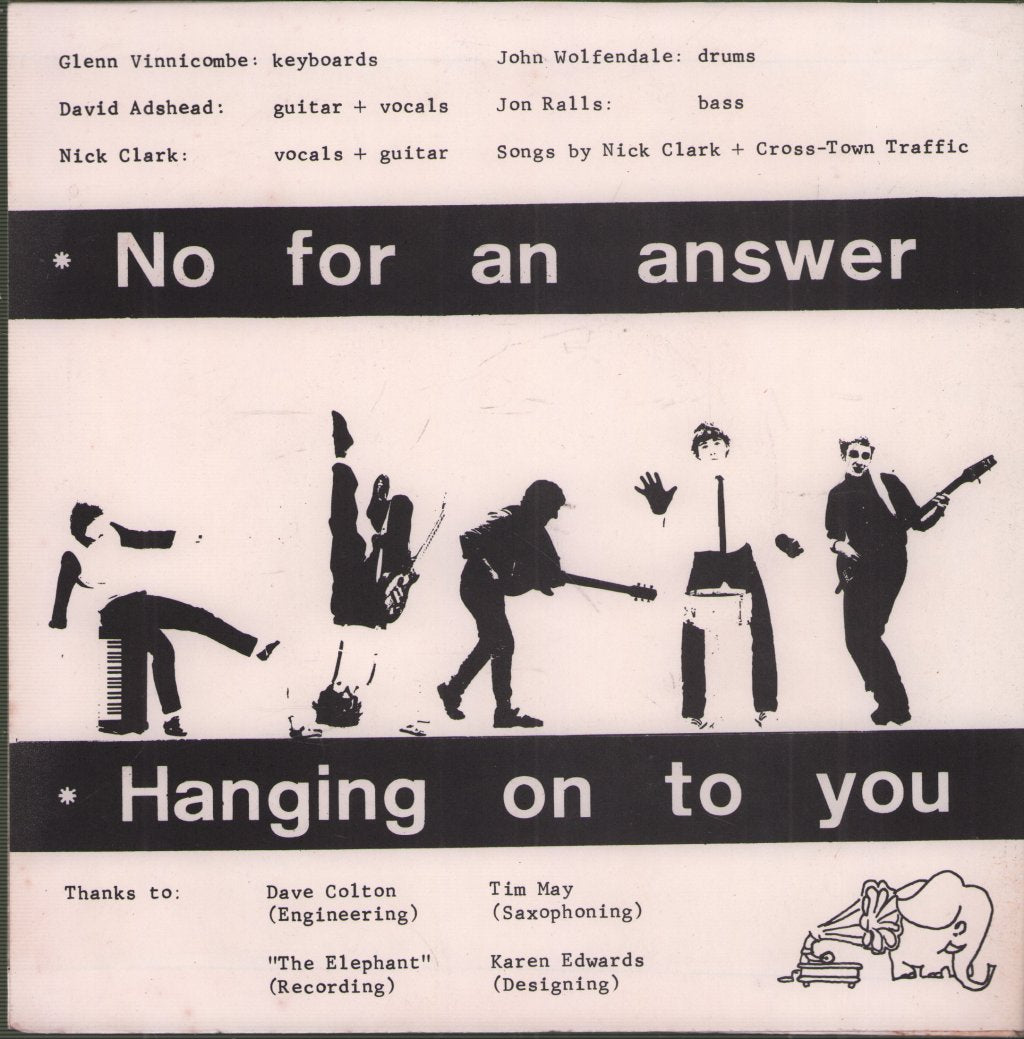 Cross Town Trafic - No For An Answer / Hanging On To You - 7 Inch