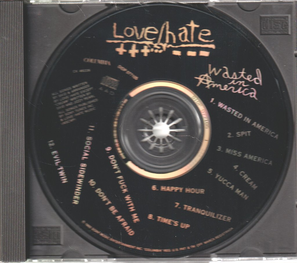 Love Hate - Wasted In America - Cd