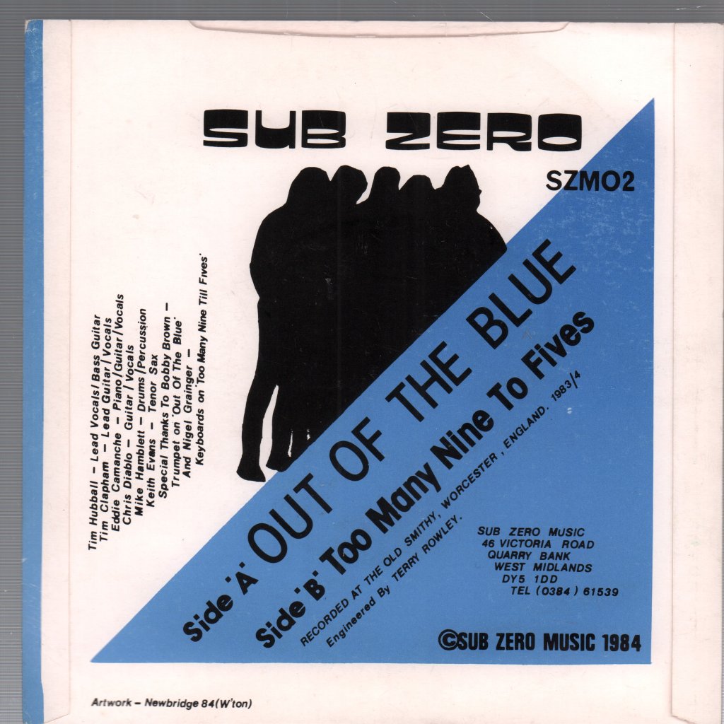 Sub Zero (80'S Group) - Out Of The Blue - 7 Inch