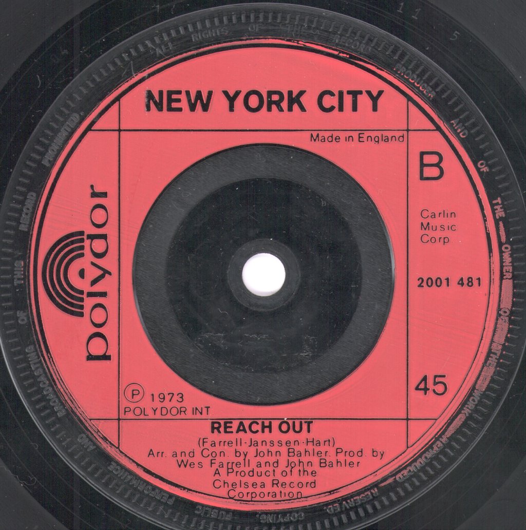 New York City - Quick Fast In A Hurry - 7 Inch
