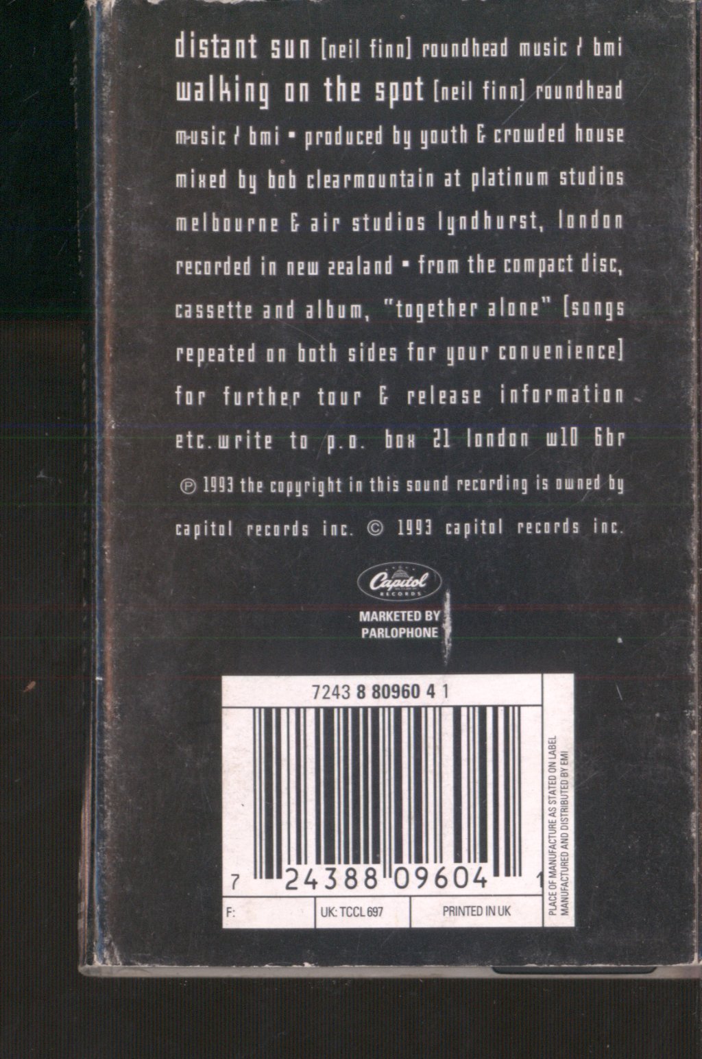 Crowded House - Distant Sun - Cassette