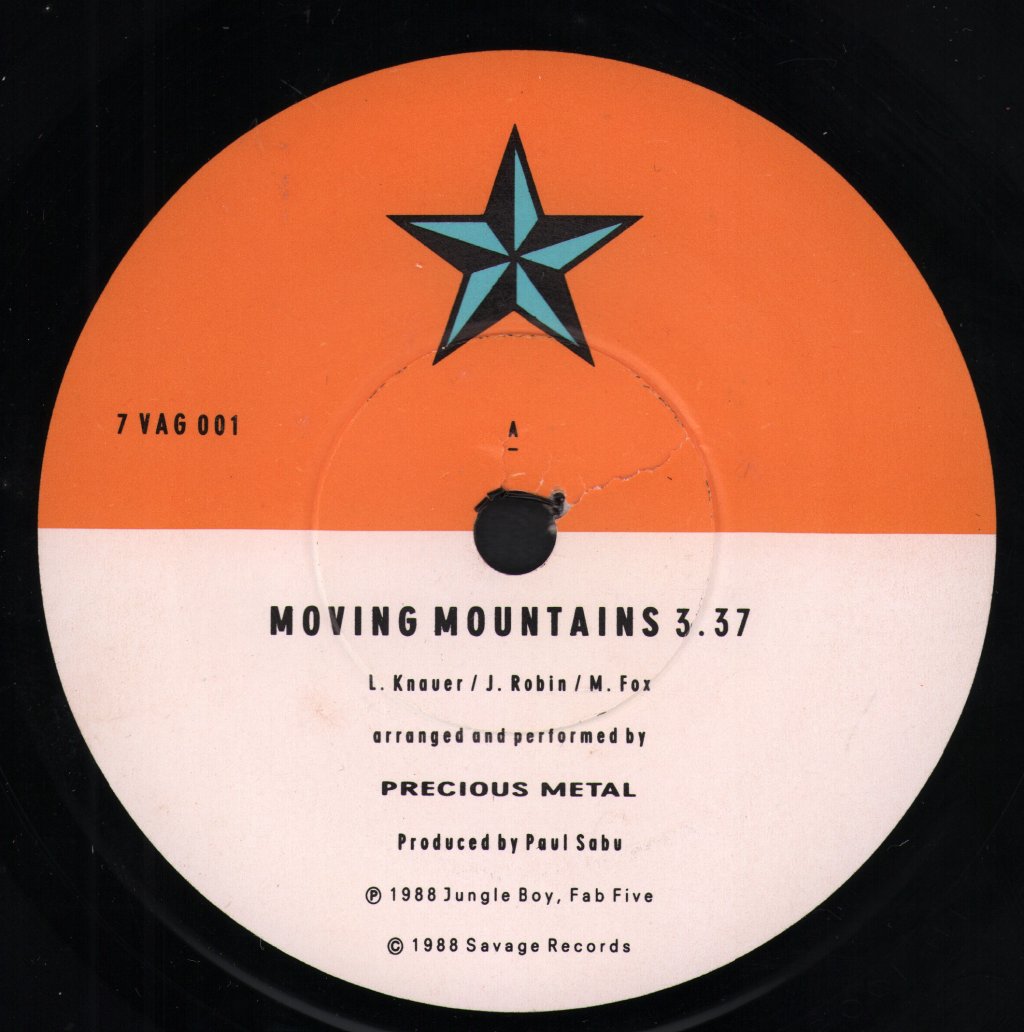 Precious Metal - Moving Mountains - 7 Inch