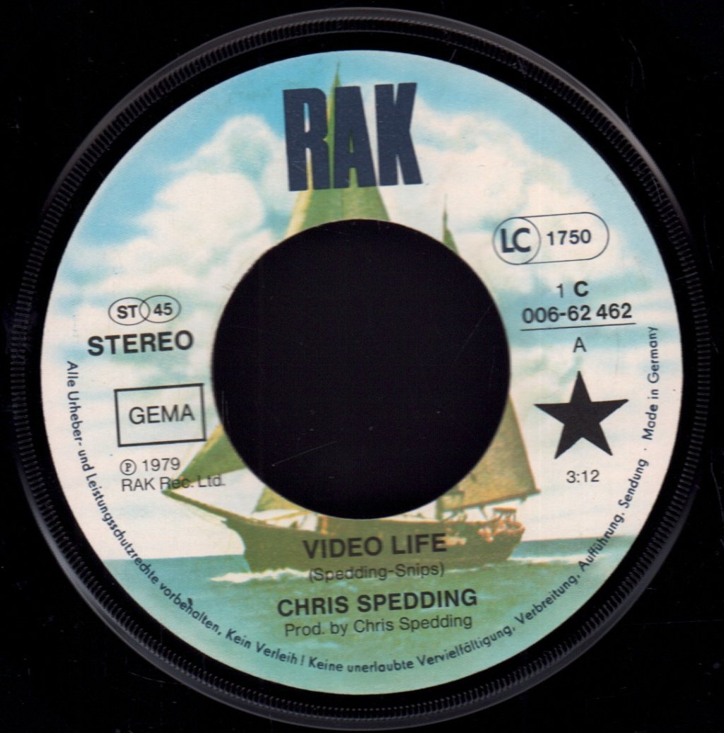 Chris Spedding - Video Life - 7 Inch
