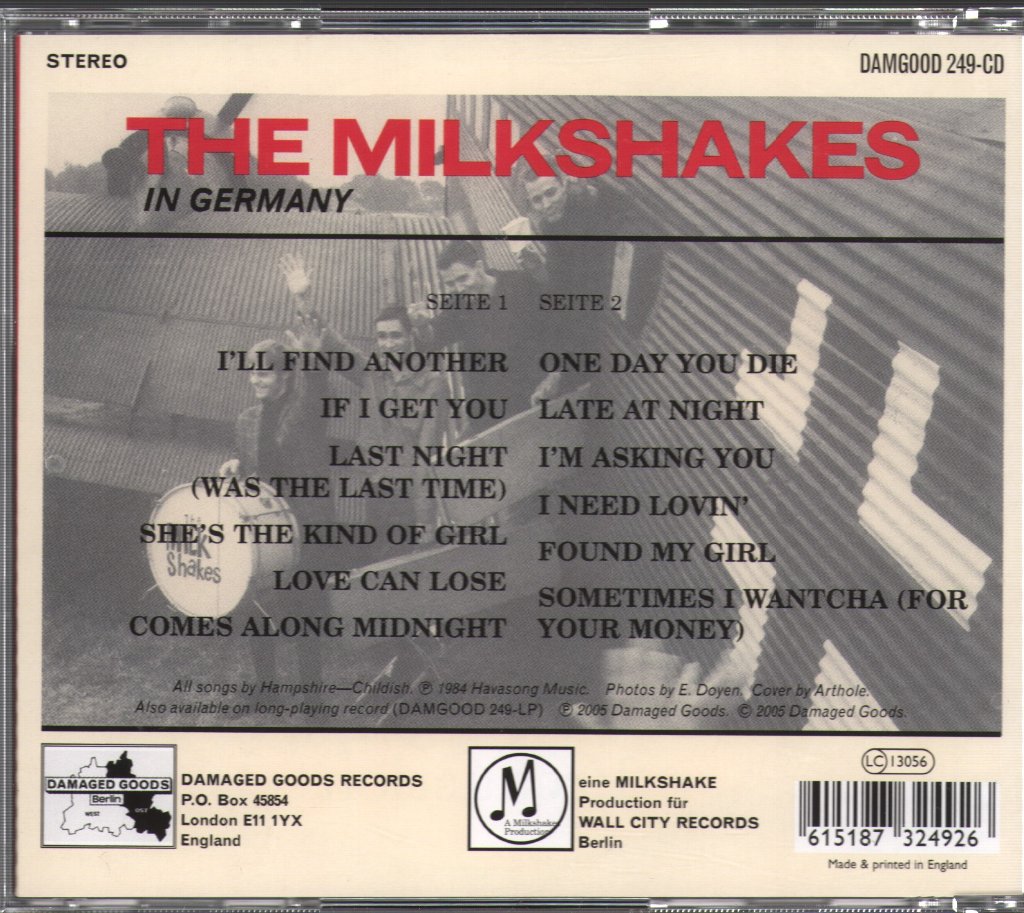 Thee Milkshakes - In Germany - Cd