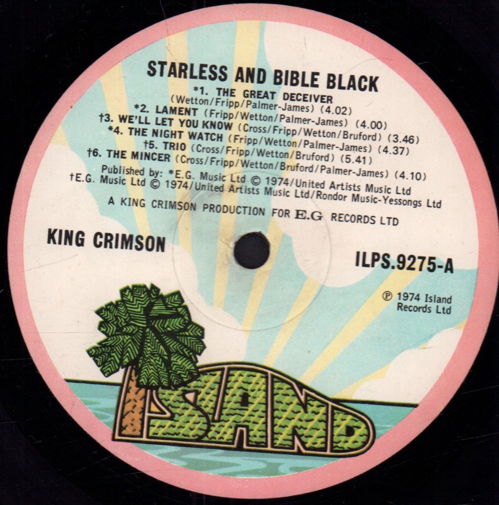 King Crimson - Starless And Bible Black - Lp