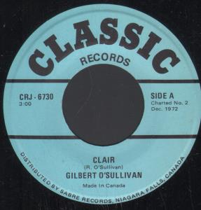 Gilbert O'Sullivan - Clair - 7 Inch
