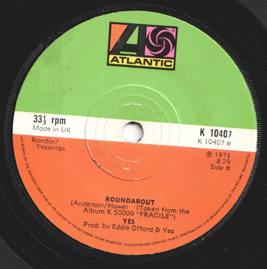 Yes - And You And I - 7 Inch