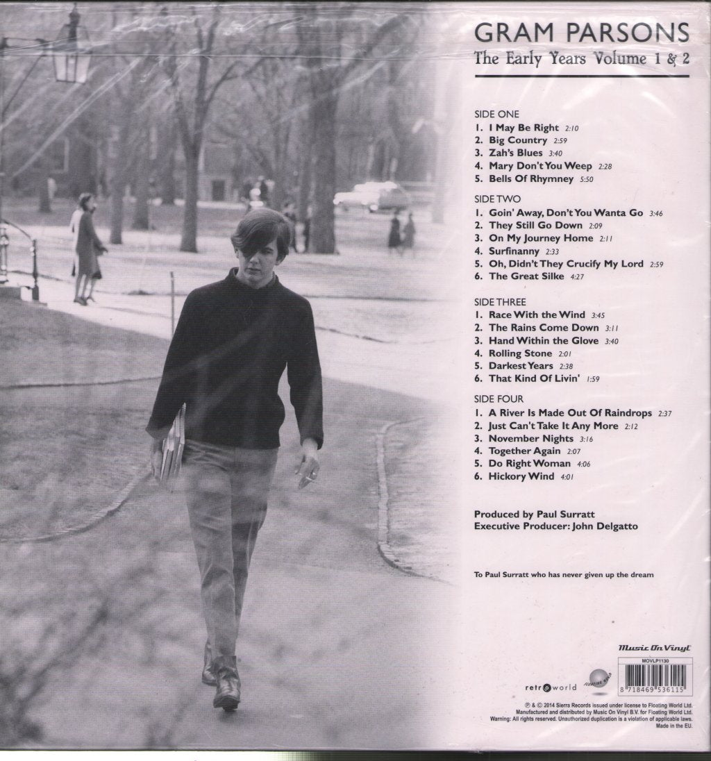 Gram Parsons - Early Years Volume 1 and 2 - Double Lp