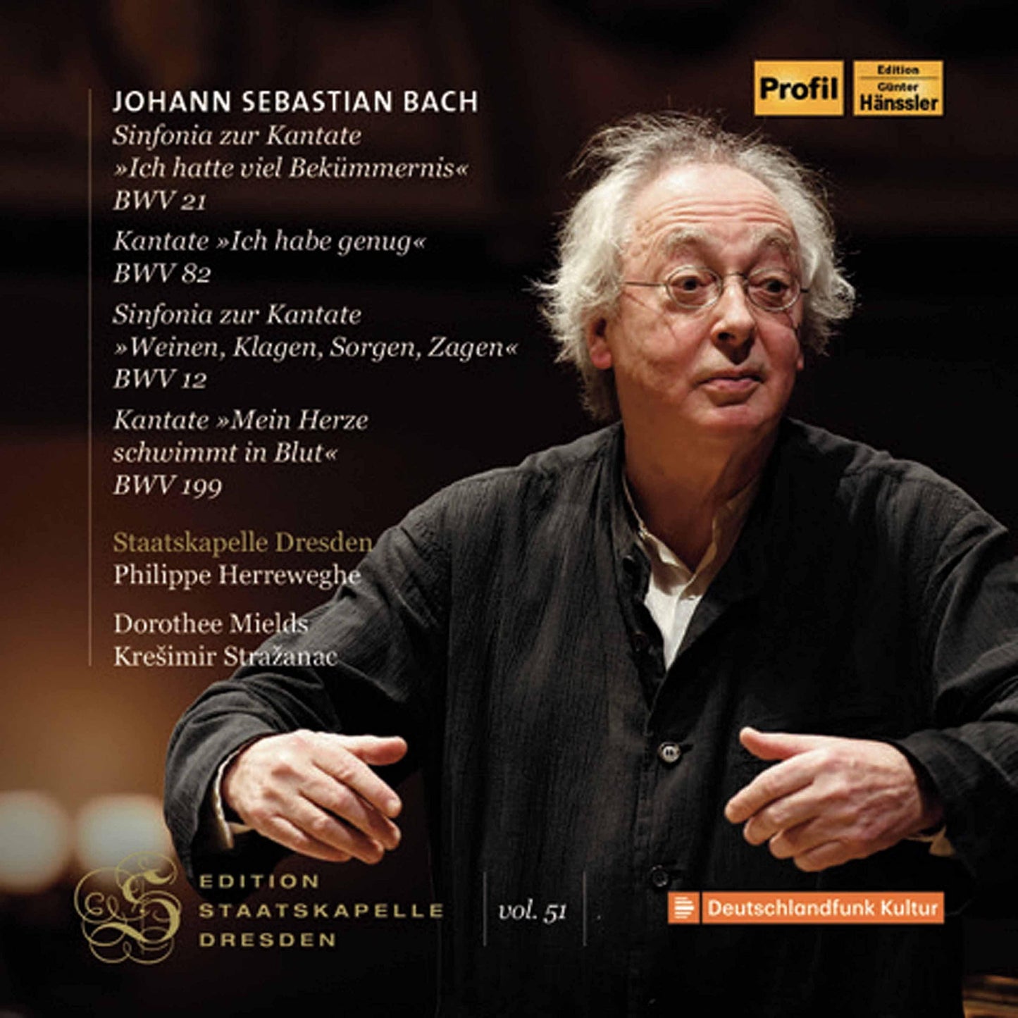 Staatskapelle Dresden - Johann Sebastian Bach: Sinfonia Zur Kantate Bwv 21, Kantate Bwv 82, Sinfonia Zur Kantate Bwv 12, Kantate Bwv 199 - Double Cd