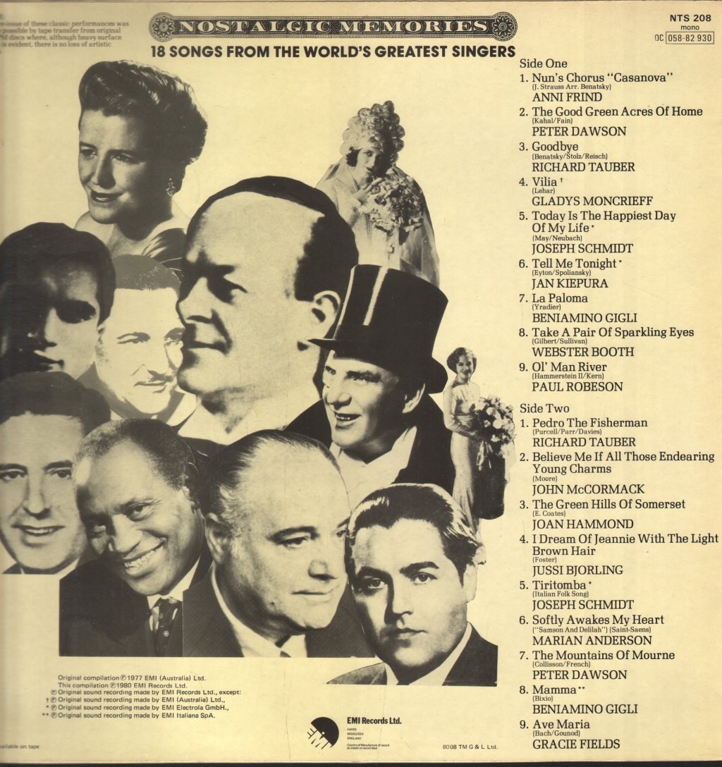 Various Artists - Nostalgic Memories - Lp