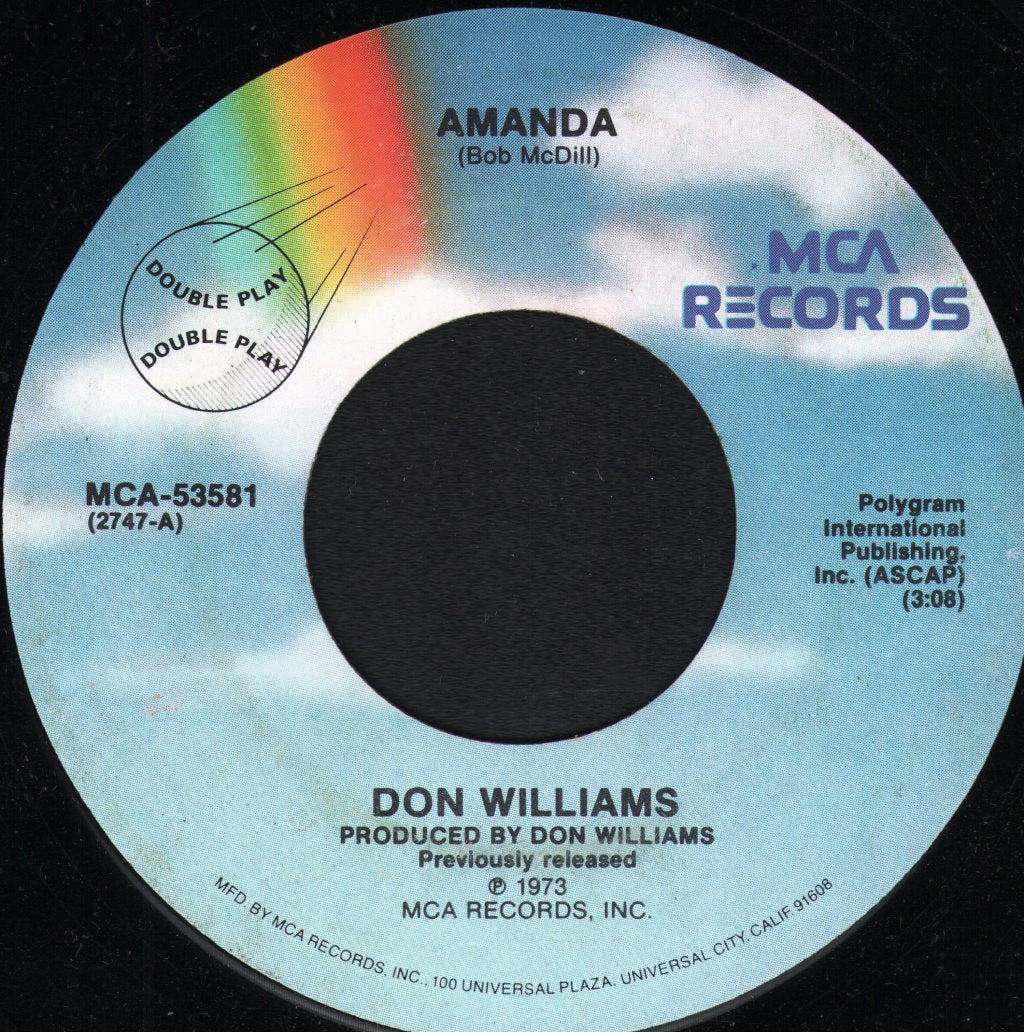 Don Williams - Come Early Morning / Amanda - 7 Inch