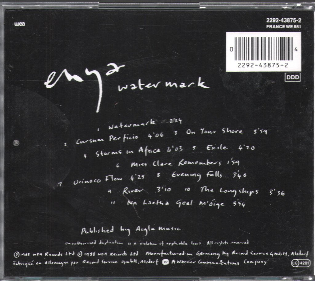 Enya - Watermark - Cd