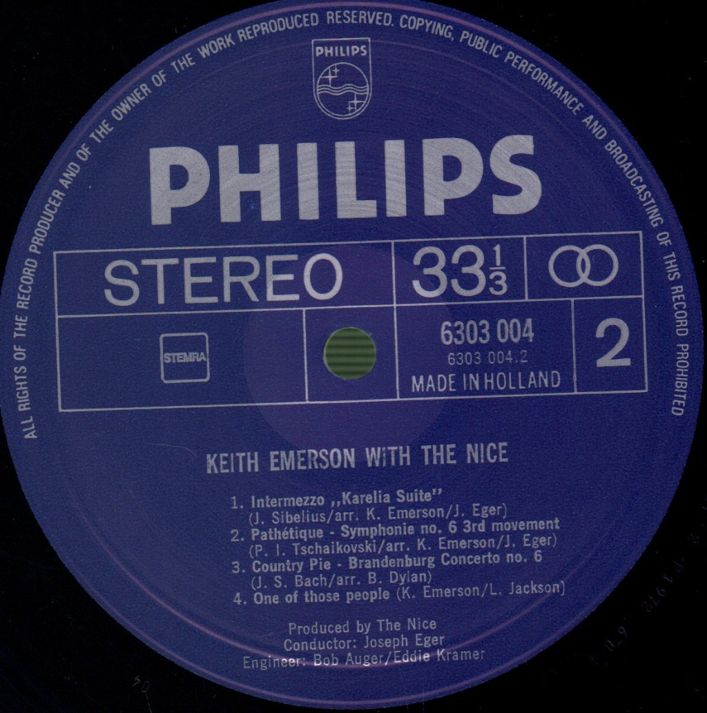 Keith Emerson With Nice - Keith Emerson With The Nice - Double Lp