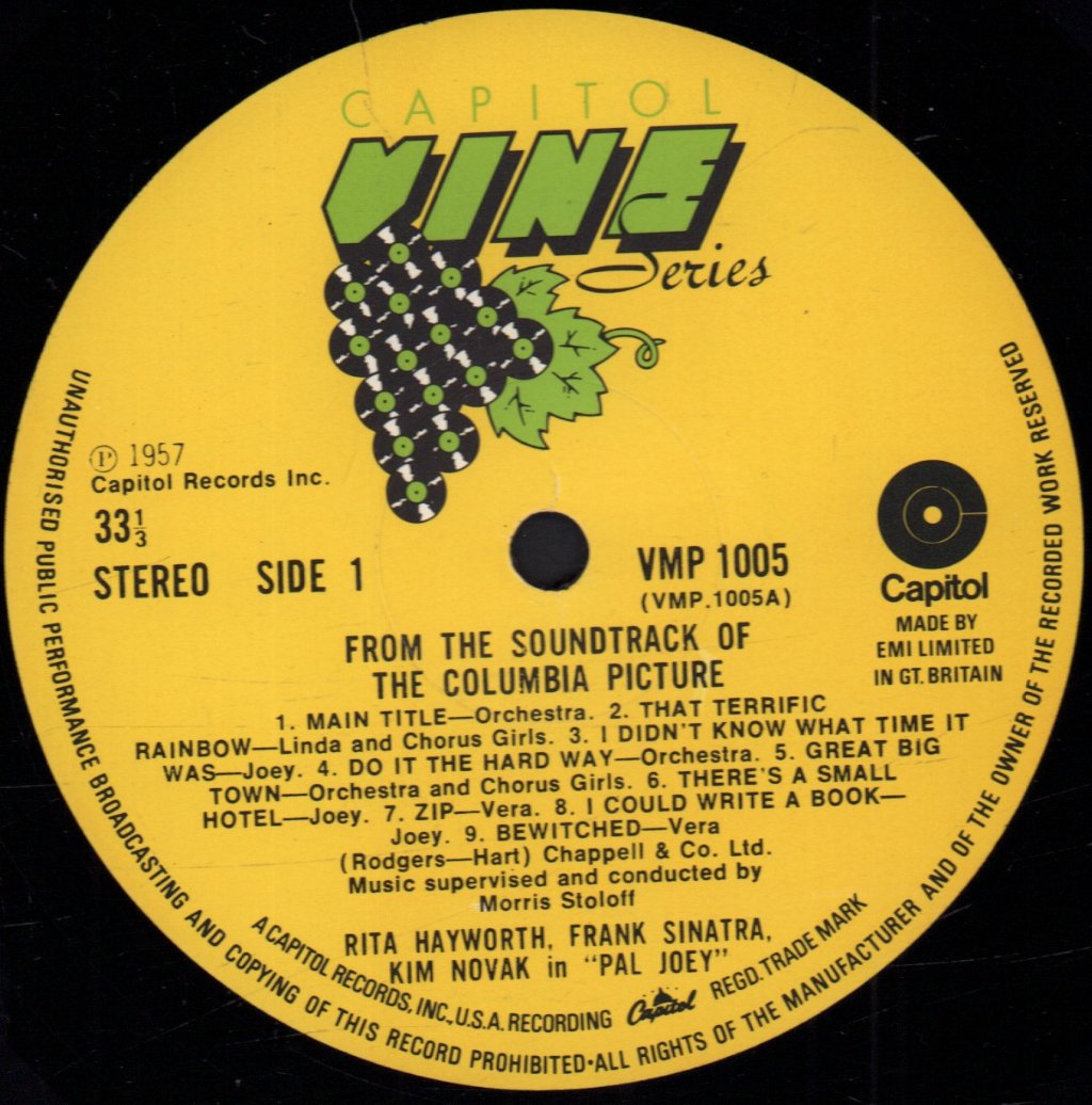 Various Artists - Pal Joey Soundtrack - Lp