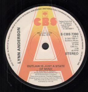 Lynn Anderson - Outlaw Is Just A State Of Mind - 7 Inch