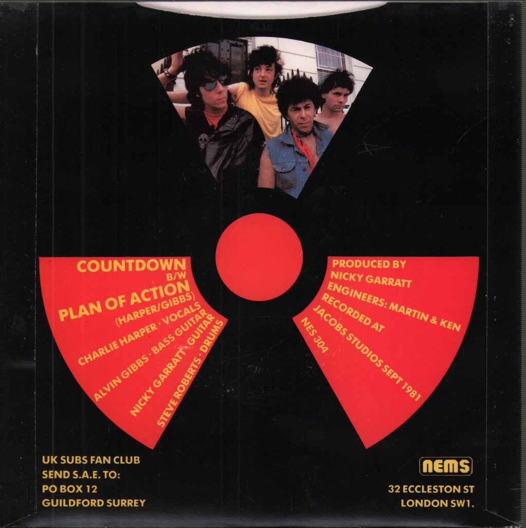 UK Subs - Countdown - 7 Inch