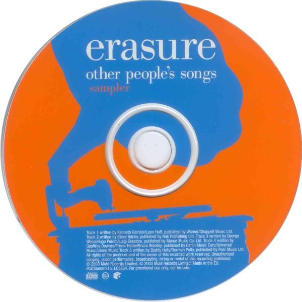 Erasure - Other People's Songs Sampler - Cd