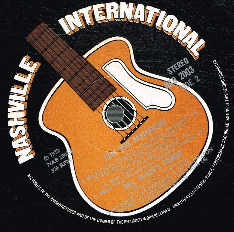 Bill Black's Combo - Jukebox Favorites - Lp