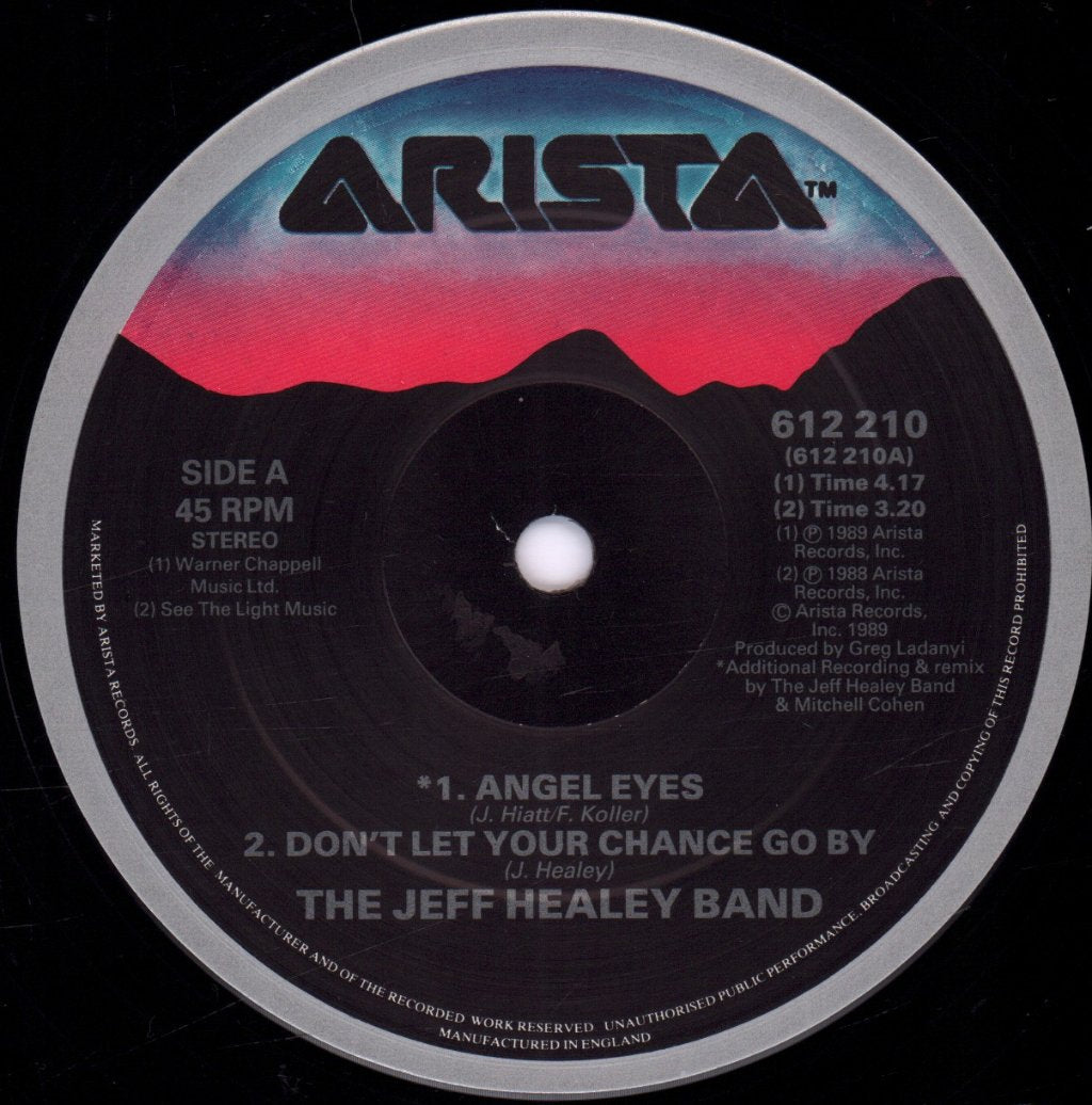 Jeff Healey Band - Angel Eyes - 12 Inch