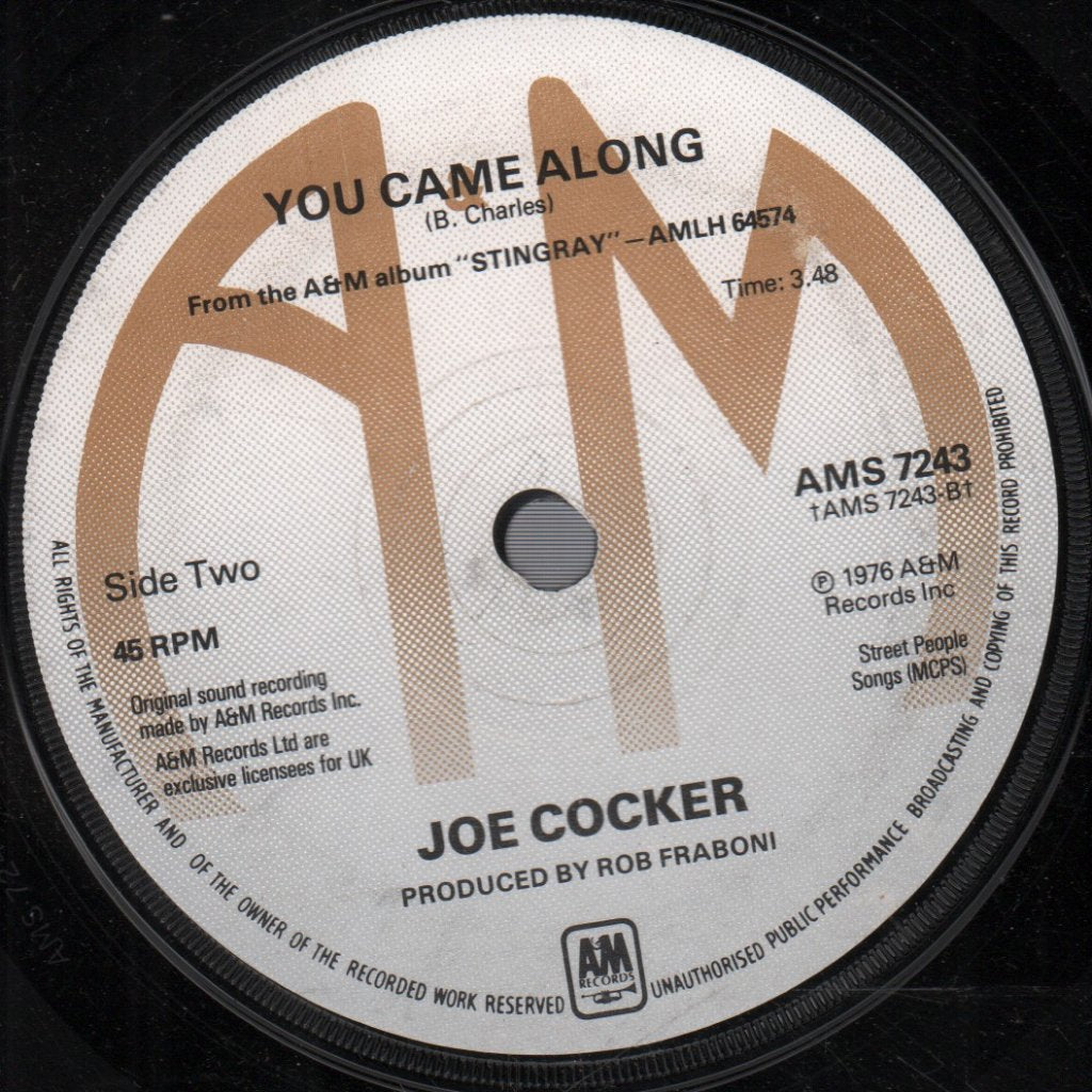 Joe Cocker - Jealous Kind - 7 Inch