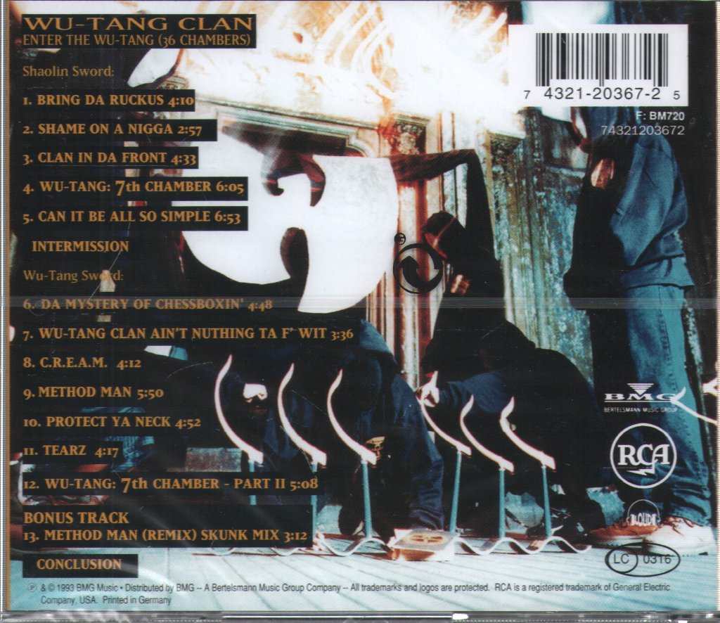 Wu-Tang Clan - Enter the Wu-Tang (36 Chambers) - Cd