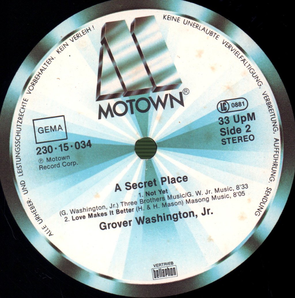 Grover Washington, Jr. - A Secret Place - Lp