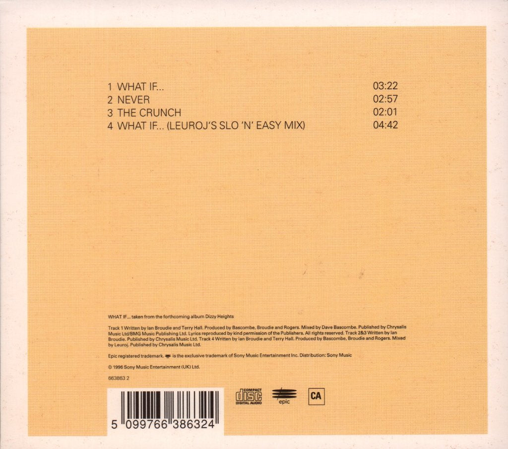 Lightning Seeds - What If - Cd
