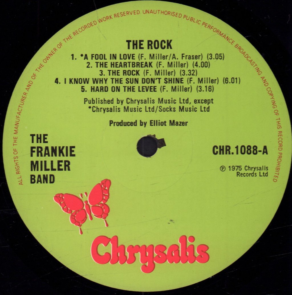 Frankie Miller - Rock - Lp