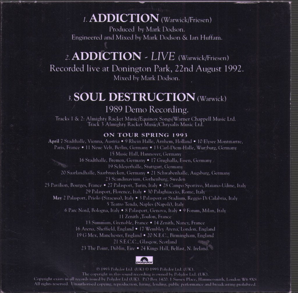 Almighty - Addiction - Cd