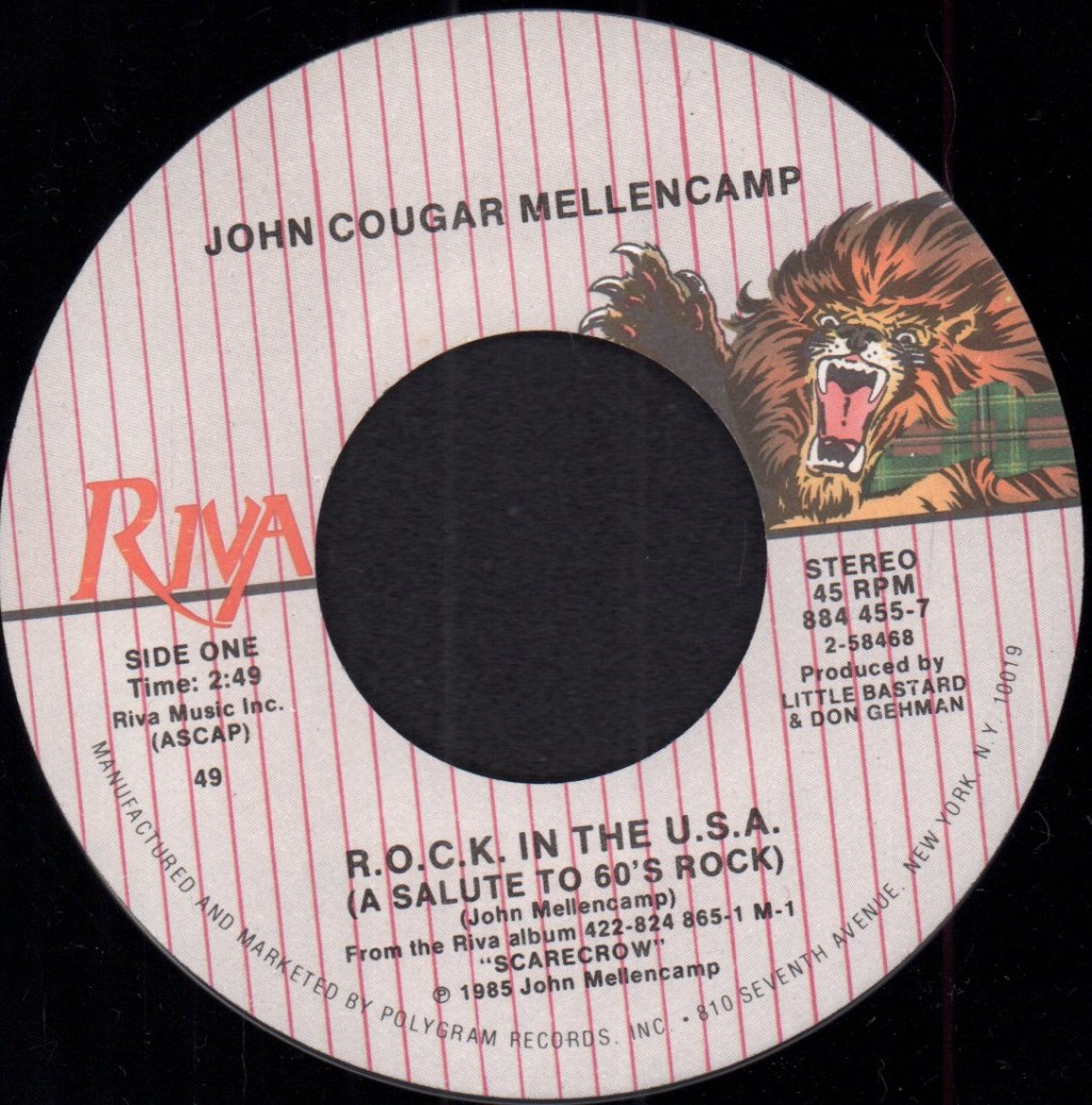John Cougar Mellencamp - Rock In The Usa - 7 Inch