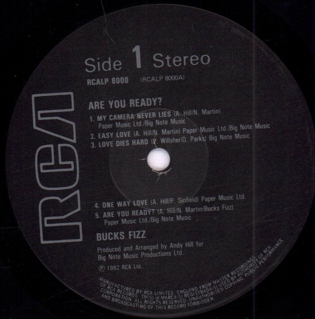 Bucks Fizz - Are You Ready - Lp