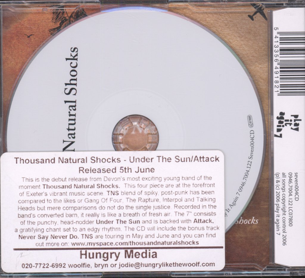 Thousand Natural Shocks - Under The Sun / Attack - Cd