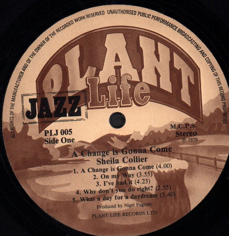 Sheila Collier - A Change Is Gonna Come - Lp