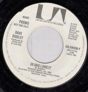 Dave Dudley - 38 And Lonely - 7 Inch