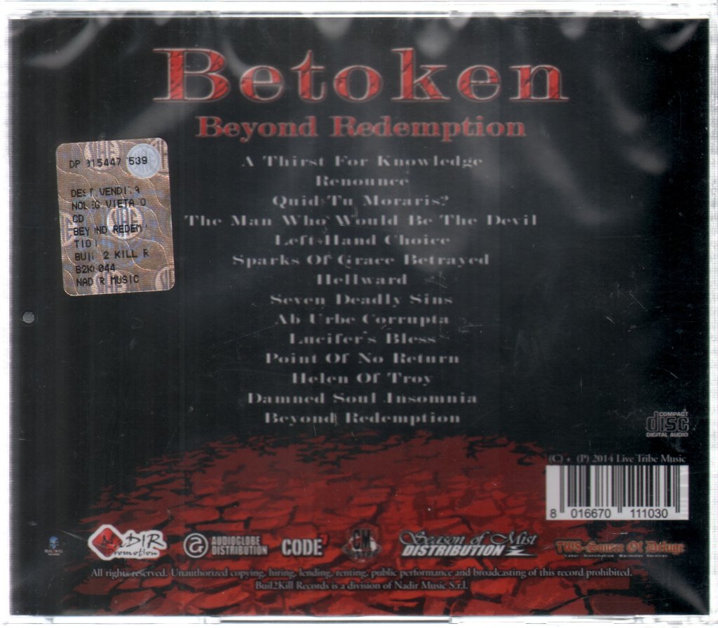 Betoken - Beyond Redemption - Cd