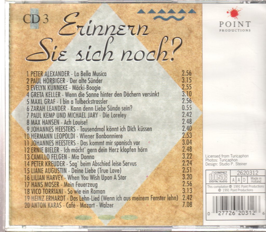 Various Artists - Erinnern Sie Sich Noch? CD 3 - Cd