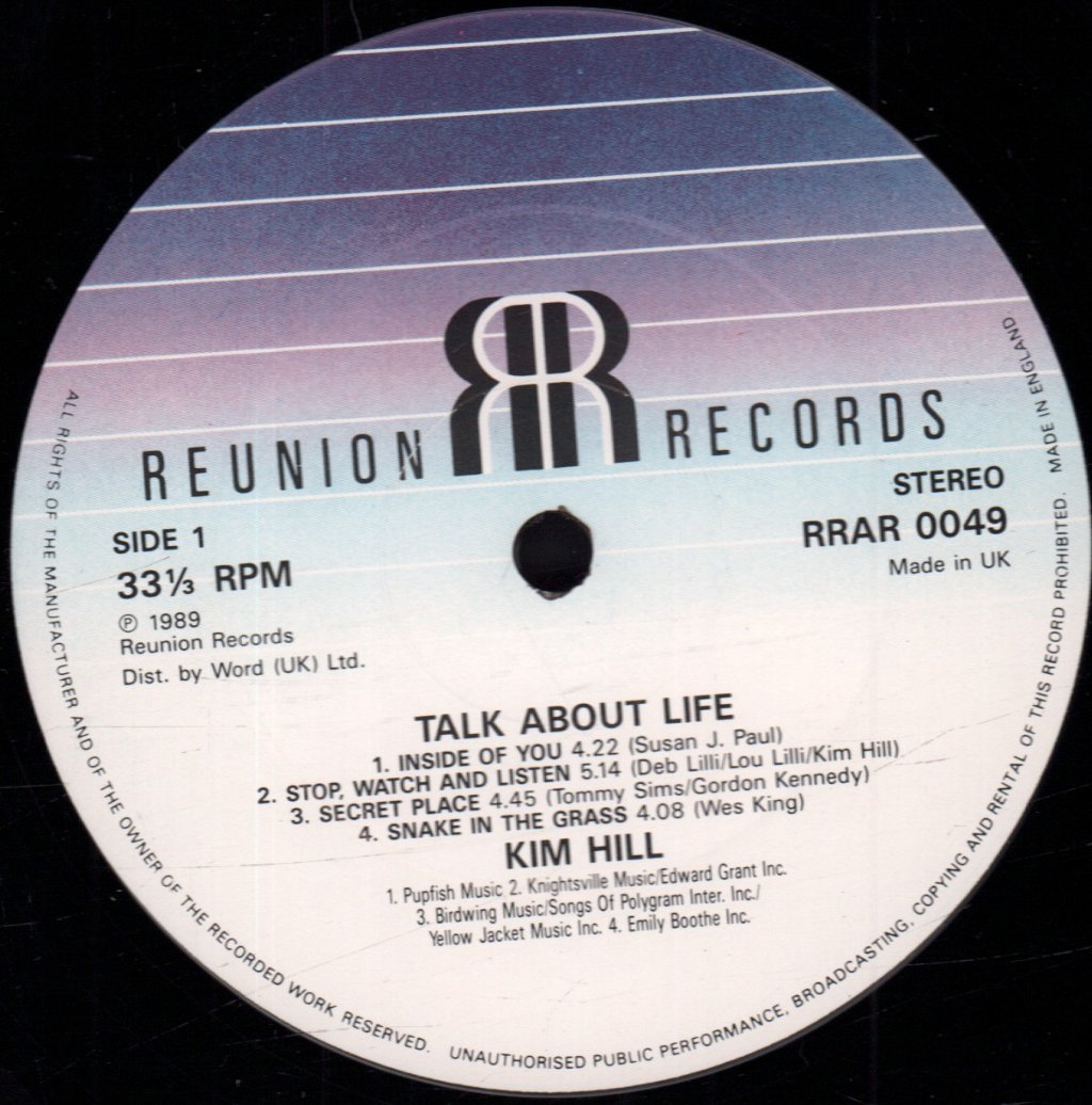 Kim Hill - Talk About Life - Lp