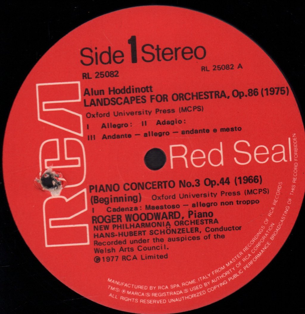 Alun Hoddinott - Landscapes - Lp