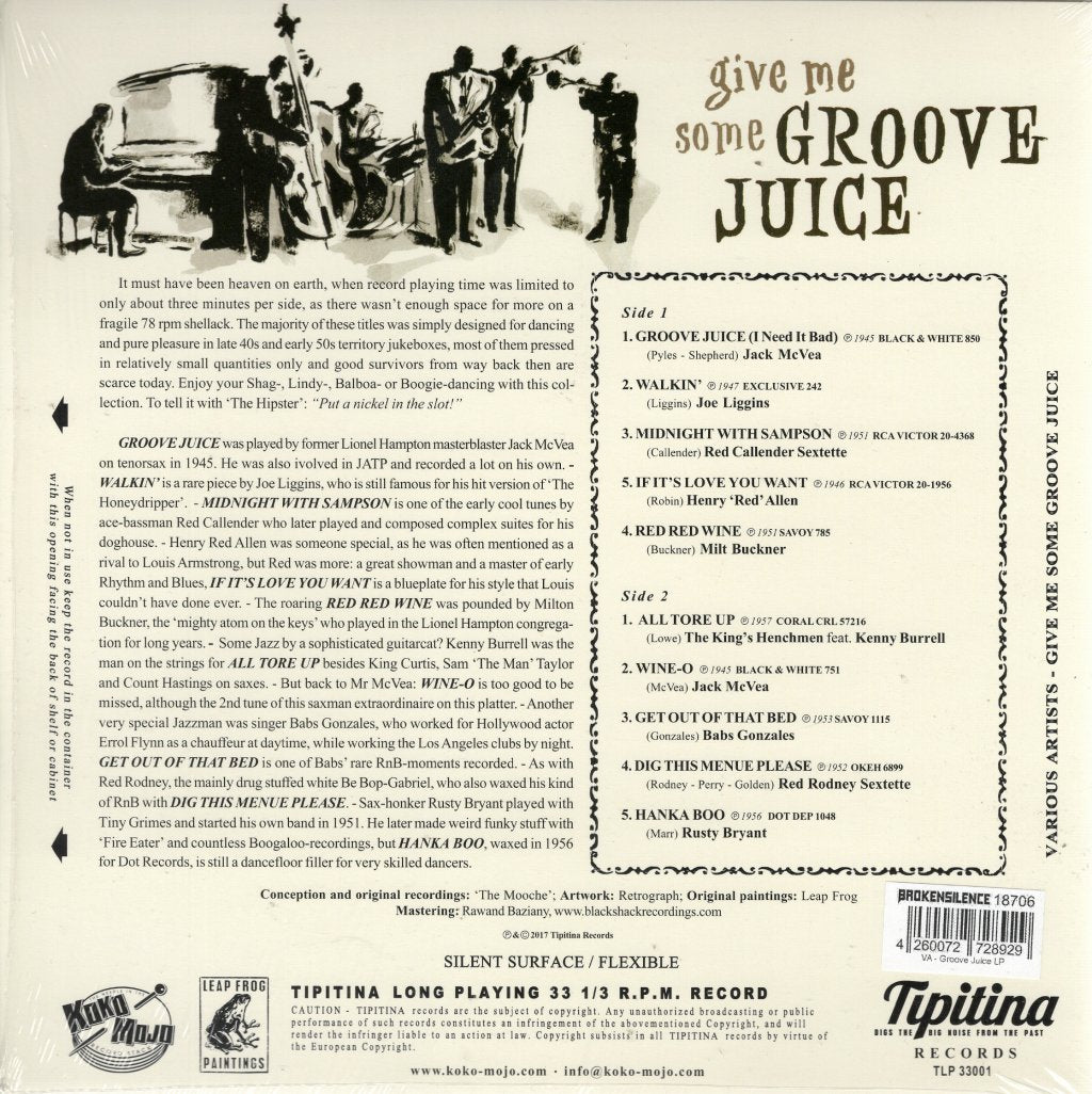 Various Artists - Give Me Some Groove Juice - 10 Inch