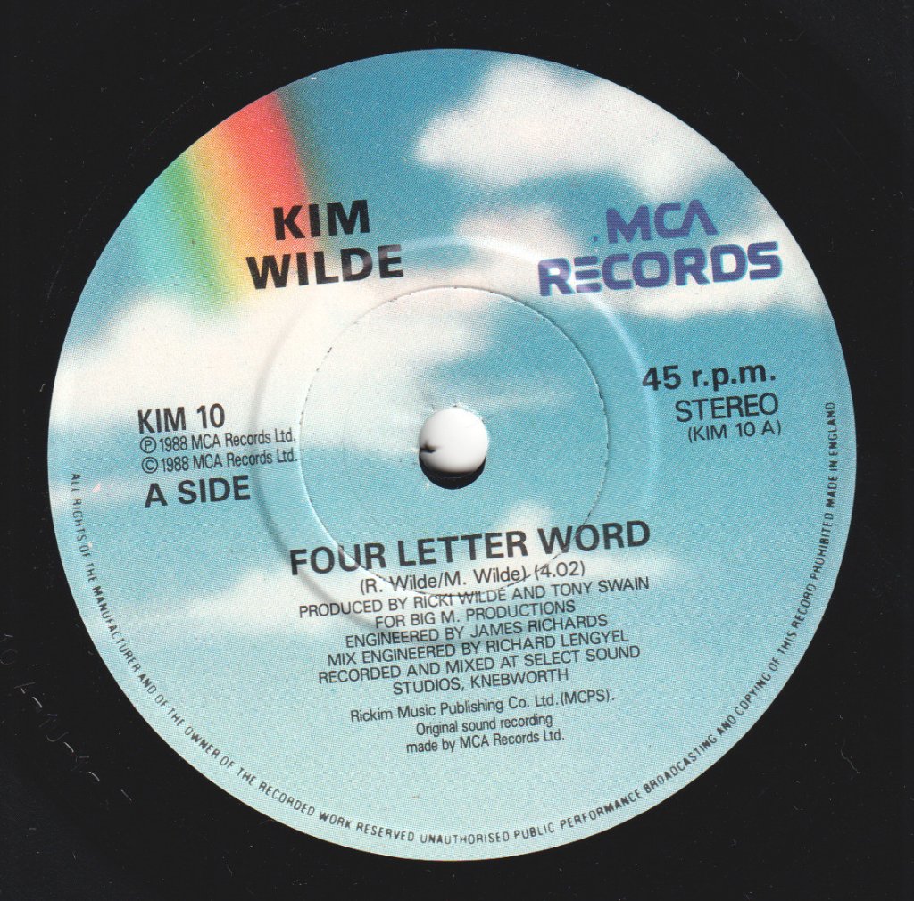 Kim Wilde - Four Letter Word - 7 Inch