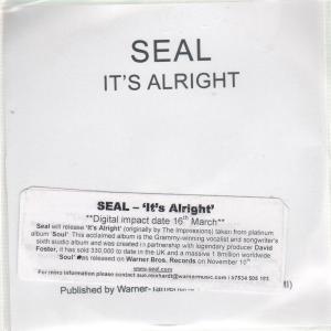 Seal - It's Alright - Cdr