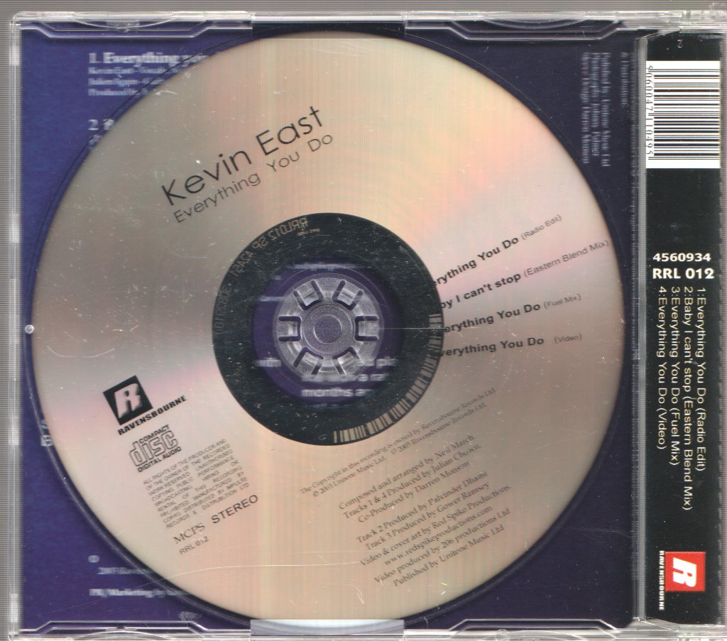 Kevin East - Everything You Do - Cd